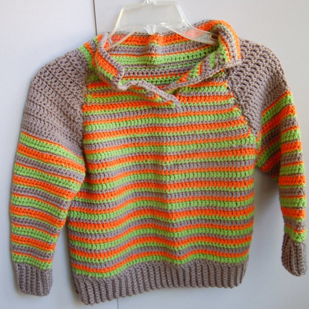 Joyful Autumn Crochet Sweater